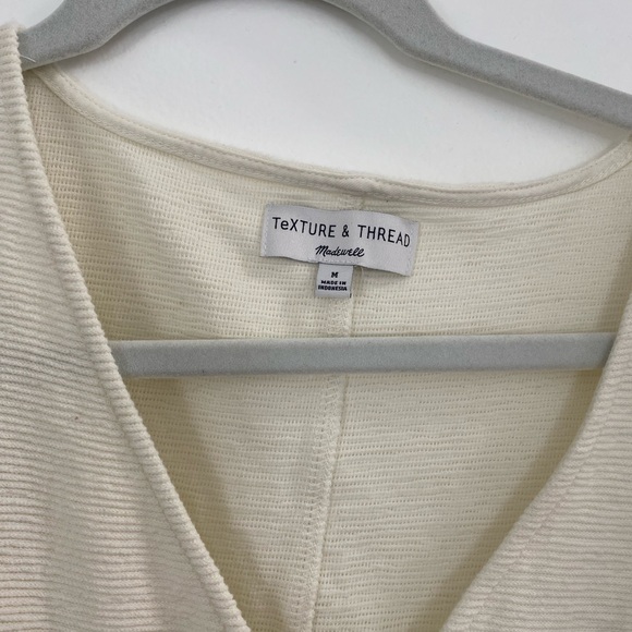 Madewell texture and thread button front tie tank - Picture 2 of 3